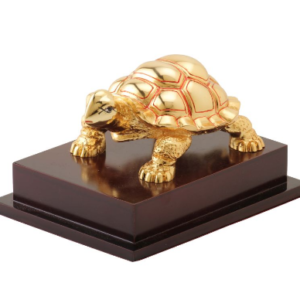 TORTOISE - GOLD WITH  BASE