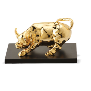 BULL - GOLD WITH BASE