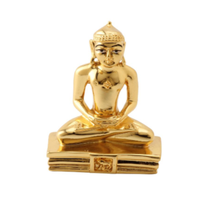Gold Mahavir Ji With base Medium