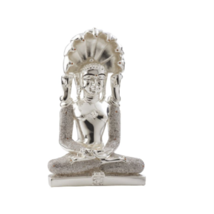 Silver Parshwanath With Diamond