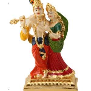 Pearl White Radha Krishna Medium